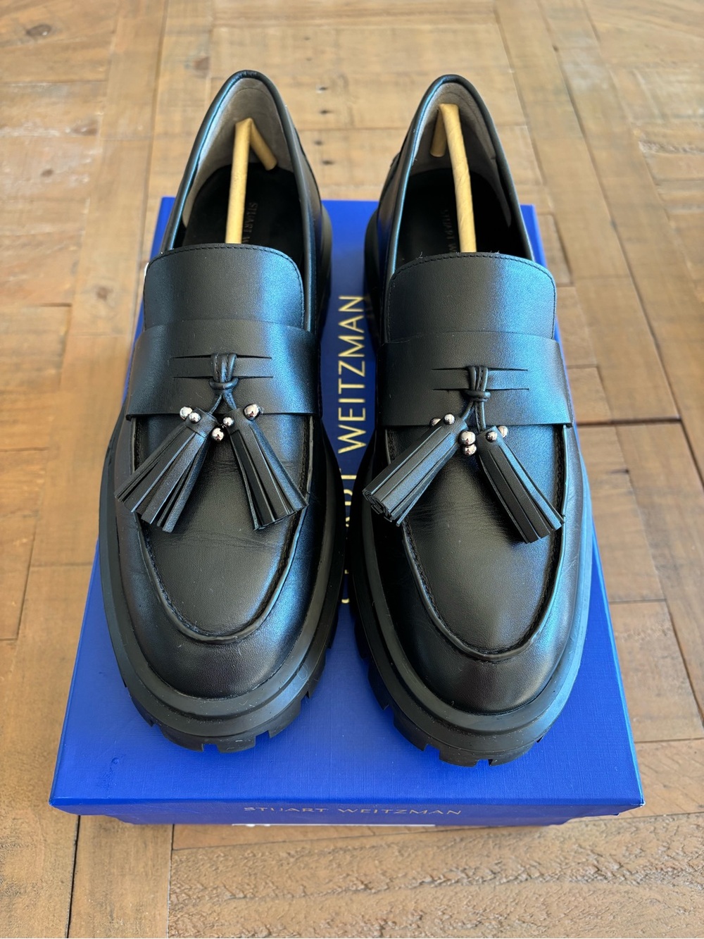 Stuart Weitzman Tassel Lug Loafers